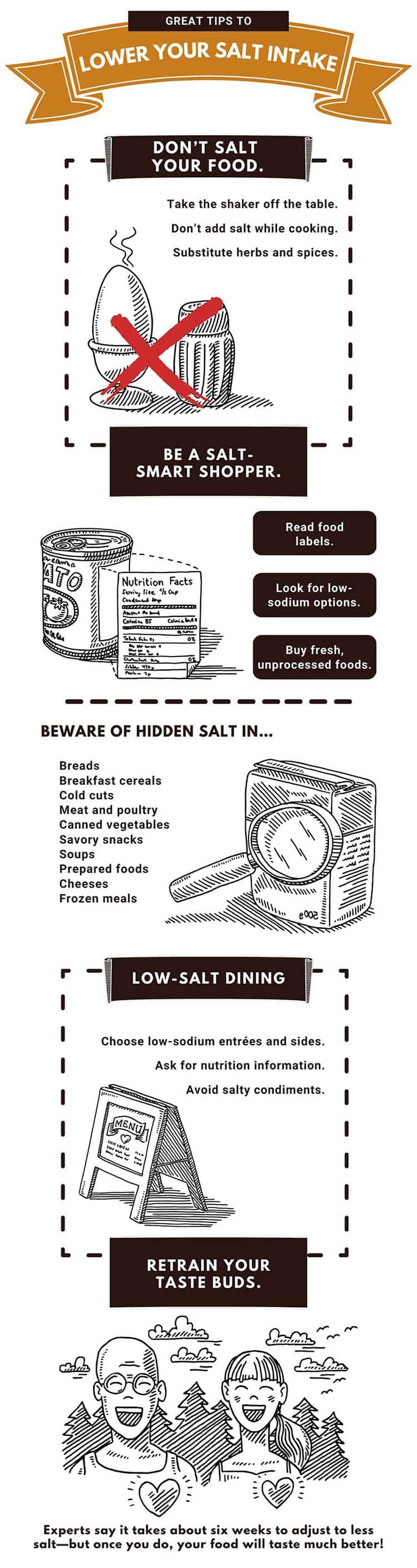 Infographic: Great Tips to Lower Your Salt Intake