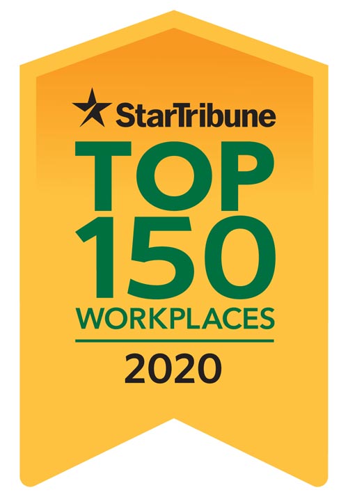 Ranked Number 1 Star Tribune Top 150 Workplaces