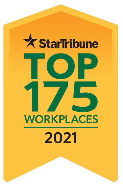 2021 Star Tribune Top 175 Workplaces Award