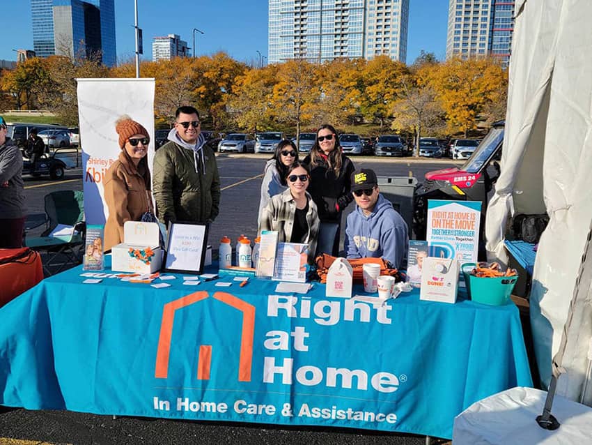 Right at Home team table at Moving Day Chicago 2022