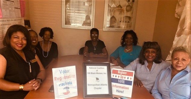 National Coalition of 100 Black Women Metro Atlanta Chapter Voter Registration Drive at Right at Home Atlanta