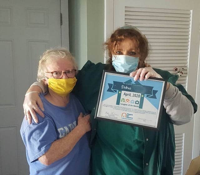 Deb K - Right at Home Boston Metro West Caregiver of the Month April 2020