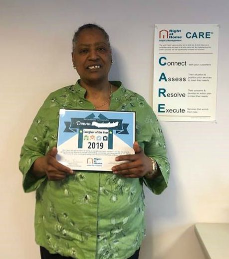 Donna J. Right at Home Boston Metro West Caregiver of the Month - November 2019