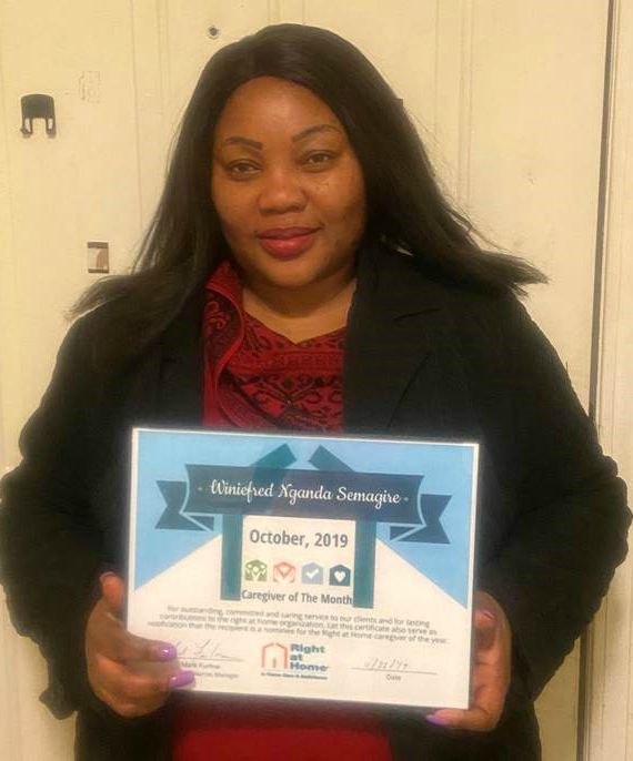 Caregiver of the Month October 2019 - Winiefred 'Winie' N. 