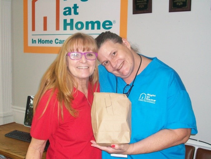 caregivers at luncheon