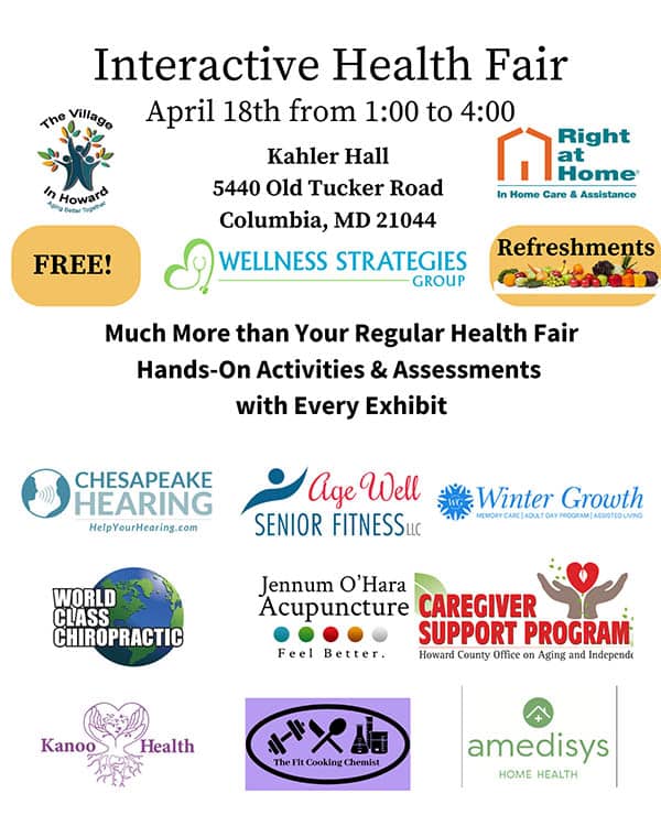 Interactive Health Fair flyer