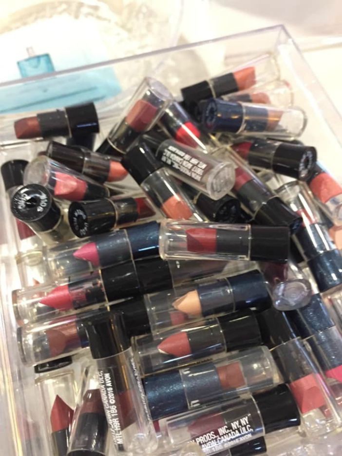 Pile of lipstick tubes