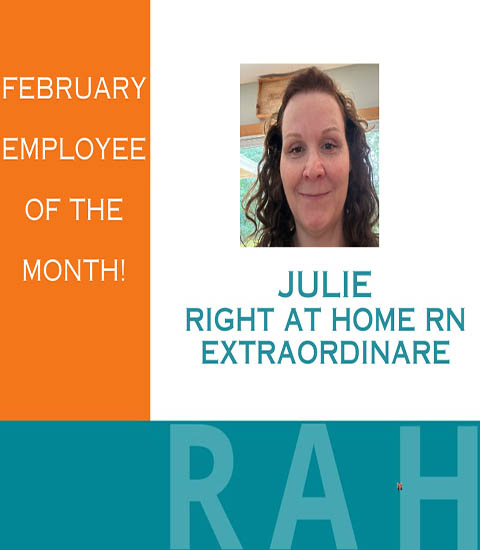 Employee of the Month for February 2024 Julie