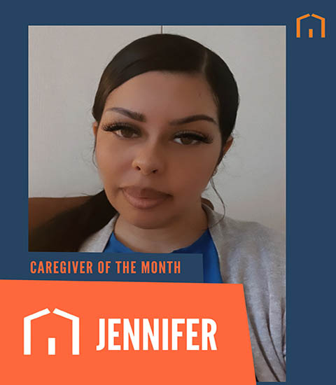 Jennifer the Caregiver of the Month June 2023