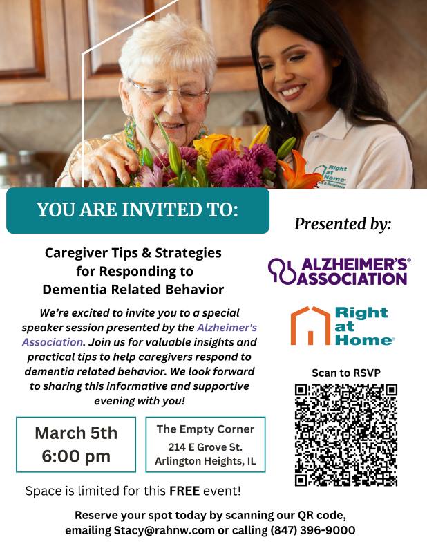 Alzheimer's Association Speaker flyer