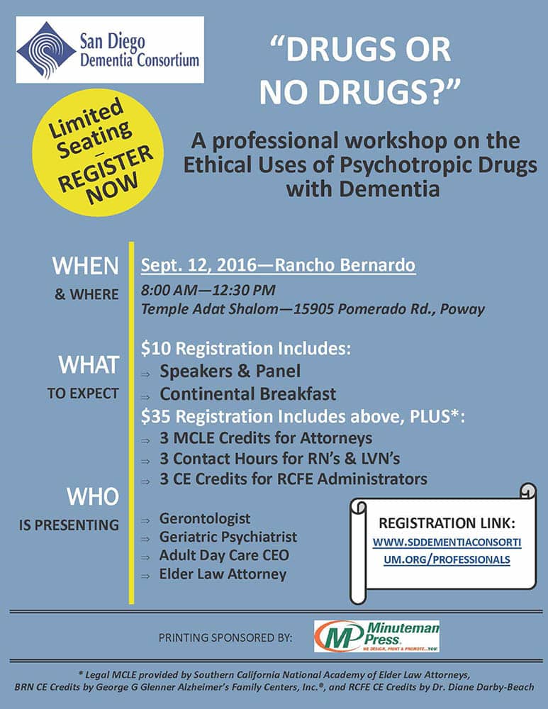 Drugs vs No Drugs in Dementia Patients