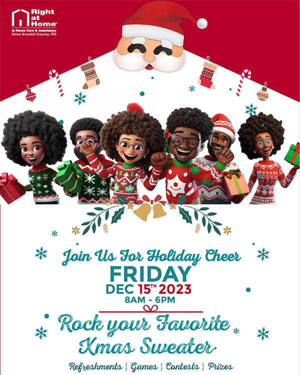 Caregivers Christmas party invite