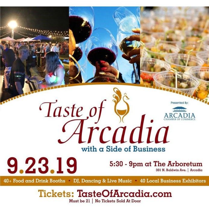 Taste of Arcadia 2019 flyer