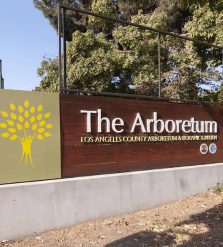 Arboretum Sign in Arcadia, California