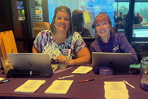 Alzheimer's Association's Cocktails For A Cure Event Table Staff