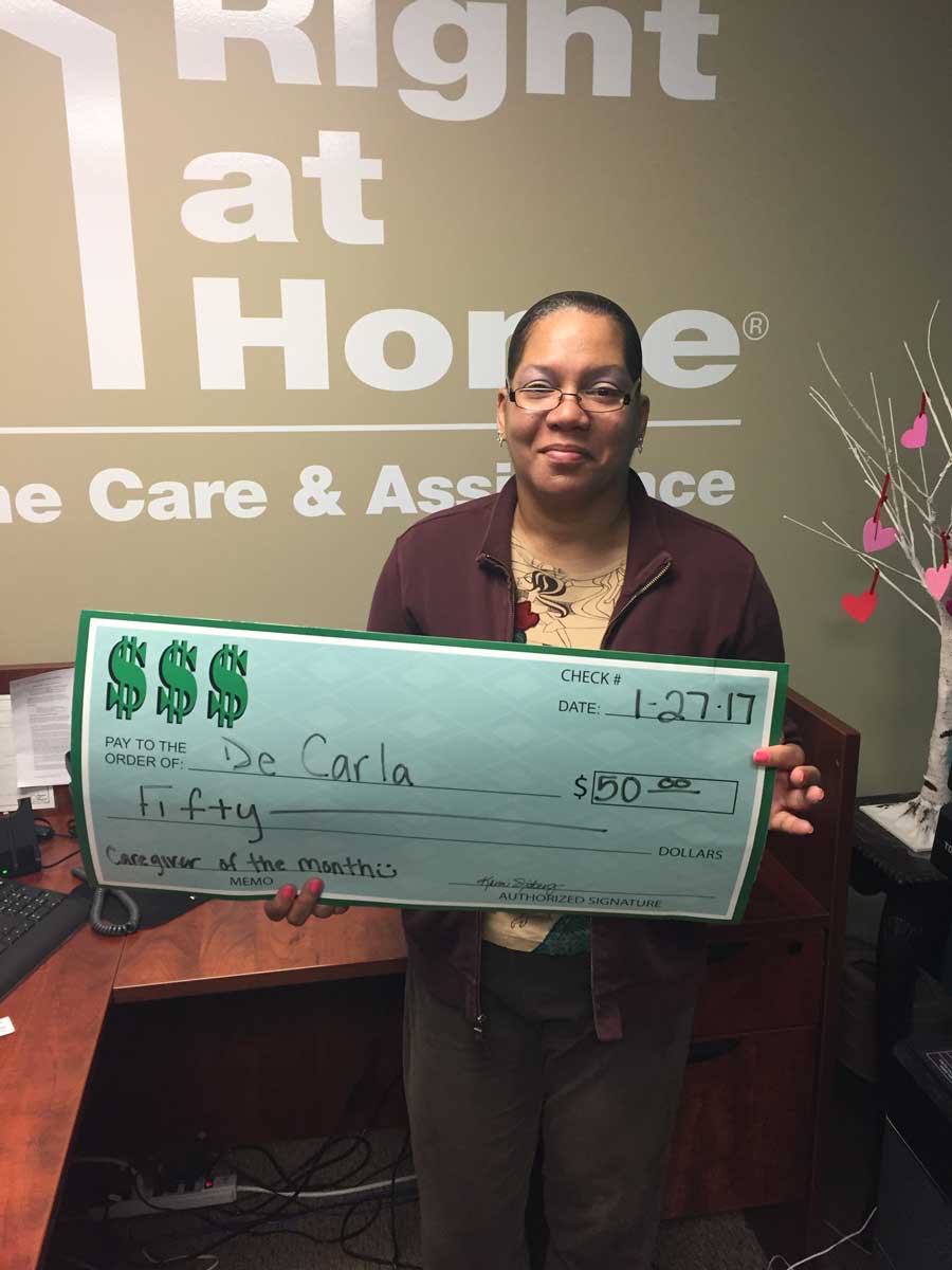 Caregiver of the Month De Carla