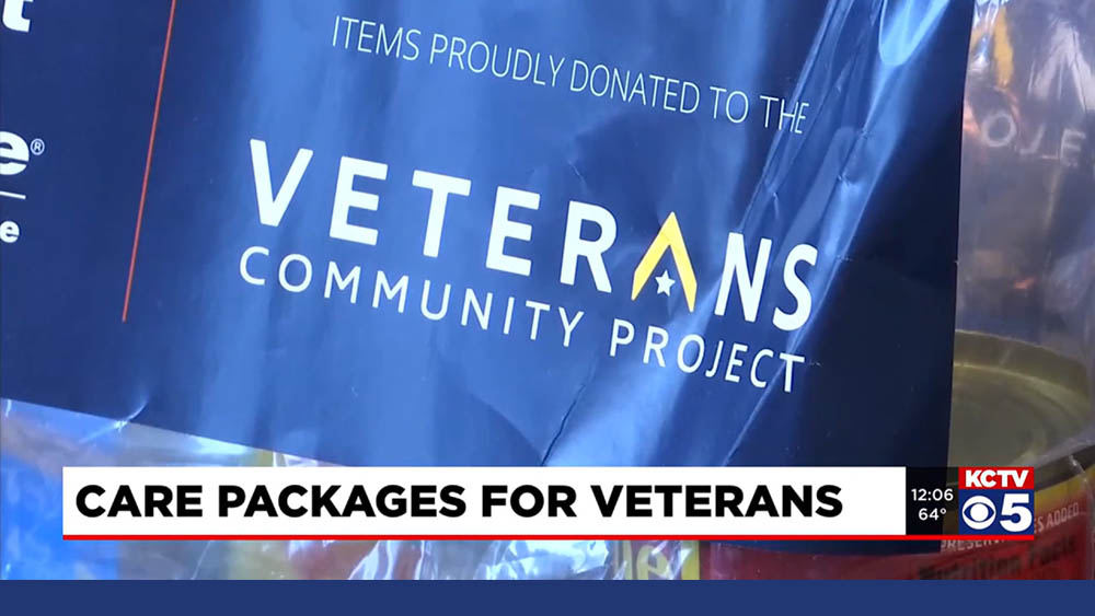 TV Screenshot for a TV News Spot About Right at Home Franchisee News Veterans Care Packages