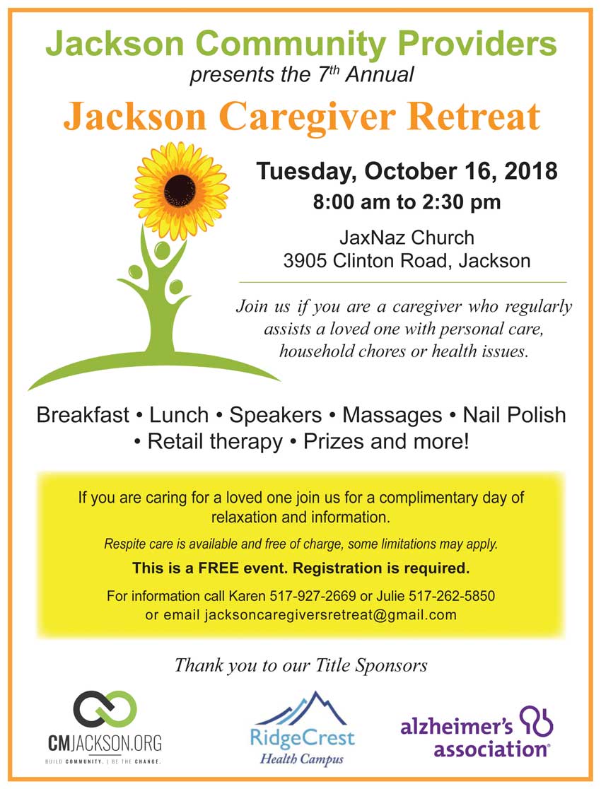 Jackson Caregiver Retreat Flyer