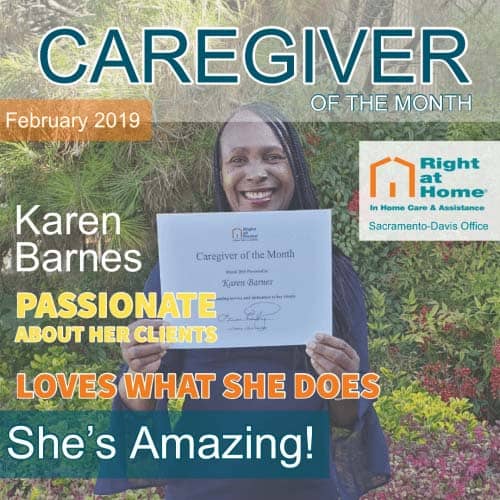 February Caregiver of the Month Karen Barnes