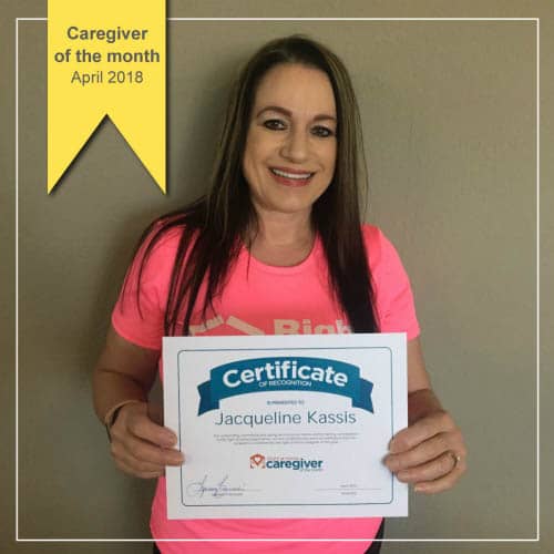 April Caregiver of the Month Jackie Kassis