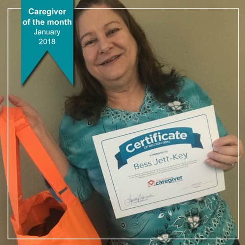 Caregiver of the Month January 2018 