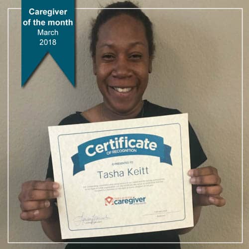 March Caregiver of the Month Tasha Keitt