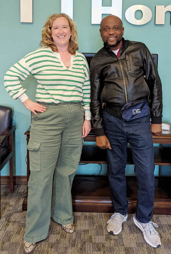 Man and Woman Posing Side-by-Side During Caregiver Appreciation Week