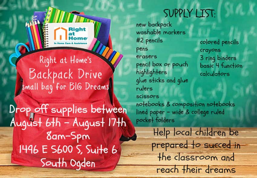 August 2018 Backpack Drive