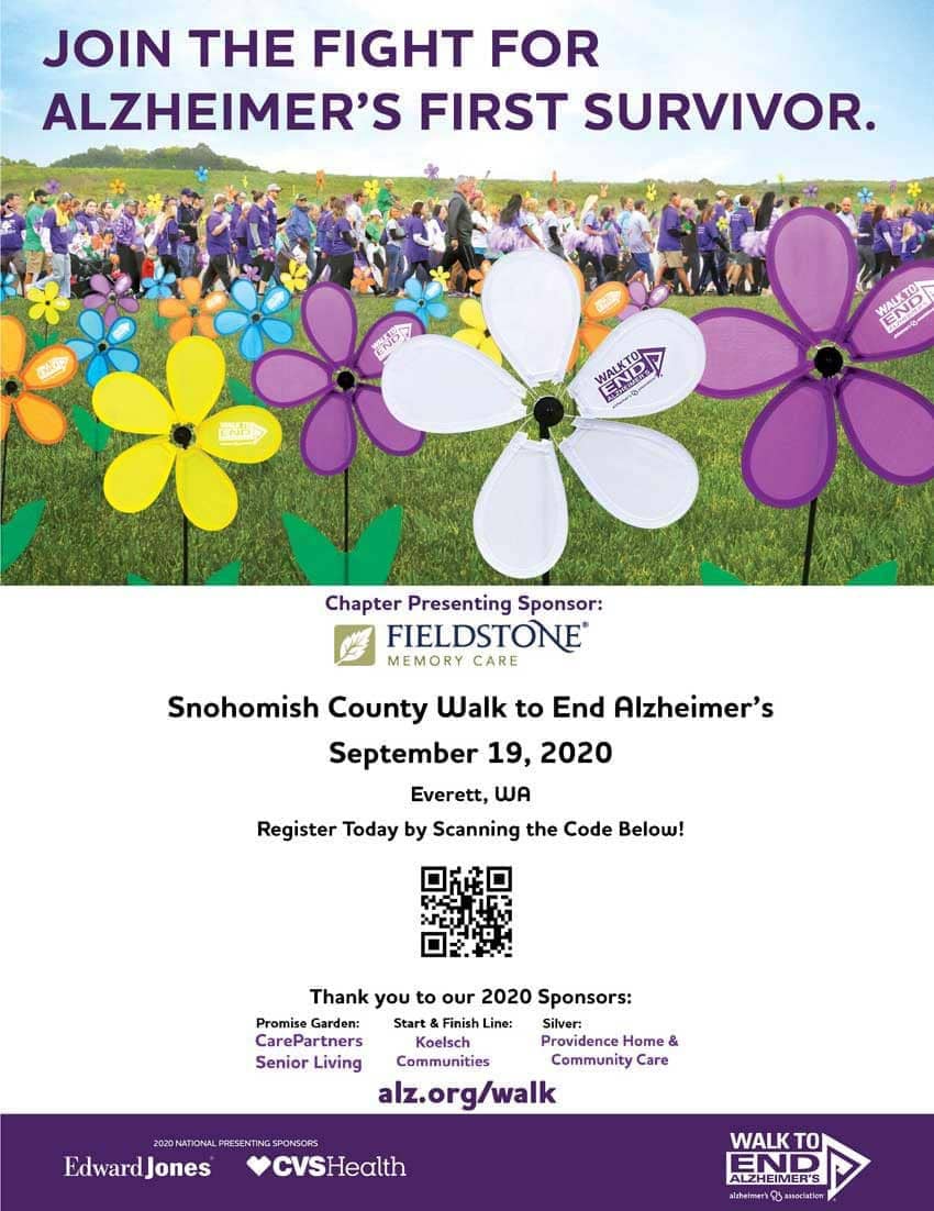 September 2020 Alzheimer's Walk Flyer