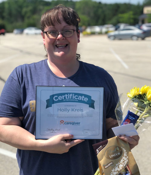 January 2020 Caregiver of the Month Holly Kreis