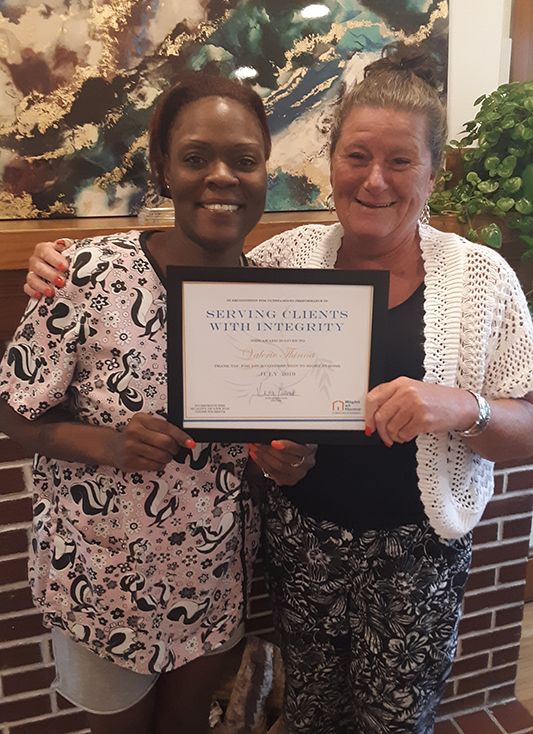 Caregiver of the Month of July 2019