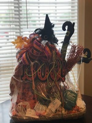 Right at Home Canton Halloween Gift Basket donated to Northside Cherokee Hospital Case Manager Week 2018