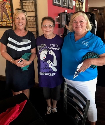 Right at Home Canton Owner Lori and Staff Member Julie with Featured Alzheimer's Music Fest Speaker Janice Swink