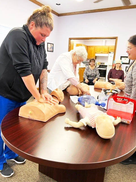 Right at Home Oklahoma City Caregivers Training on CPR to Keep Skills Current