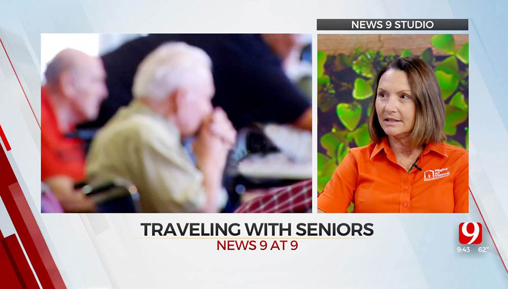 Crystal Self on News 9 at 9 Talking About Traveling with Seniors
