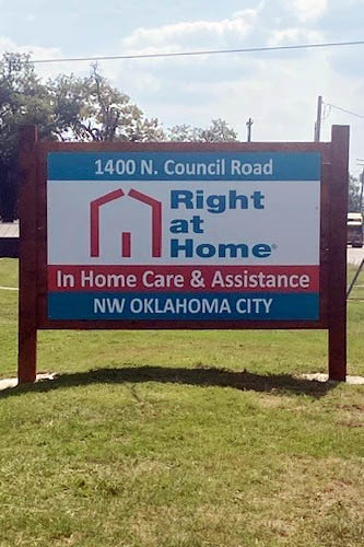 Right at Home Northwest Oklahoma City's New Home Office Sign Debut