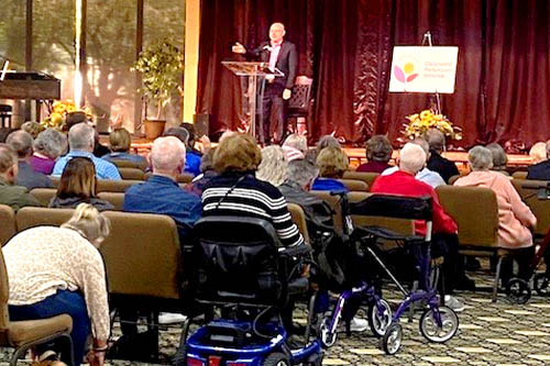 Right at Home and the Oklahoma Parkinson's Alliance Presenter and Audience
