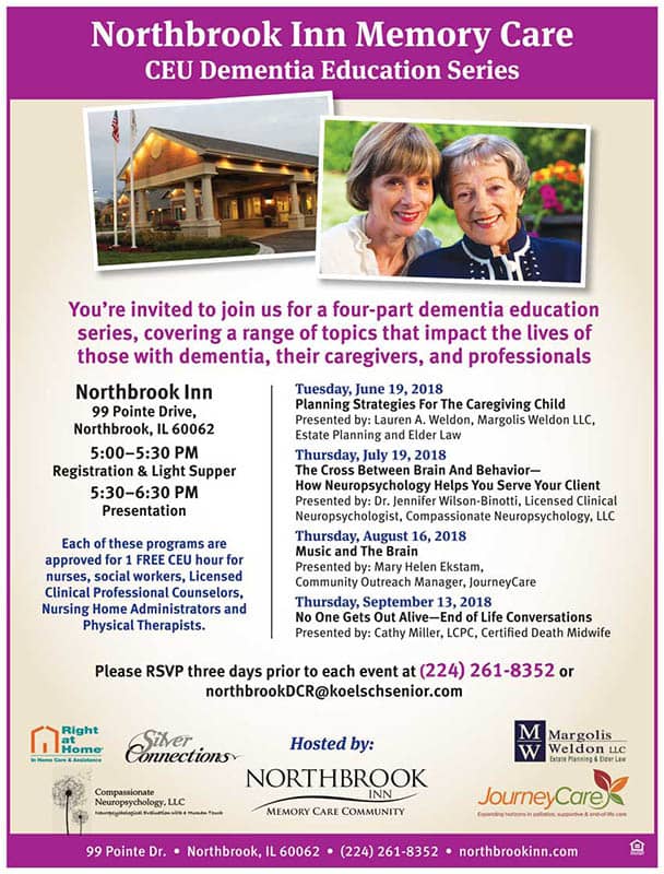 Northbrook Inn Memory Care CEU Dementia Education Series