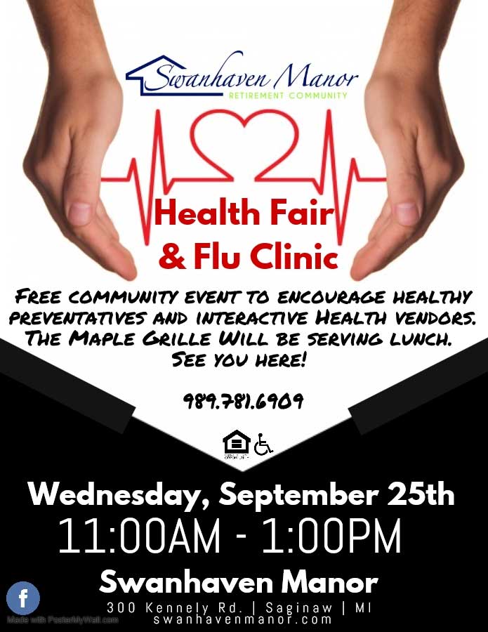 Swanhaven Manor Health Fair Flyer