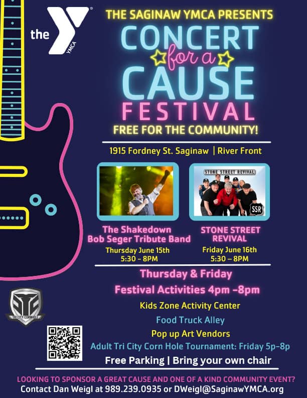 flyer for concert for a cause 2023