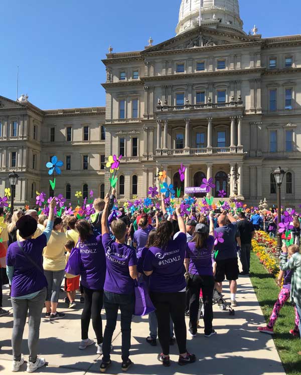 2018 Walk to End Alzheimer's Participants in Lansing, MI