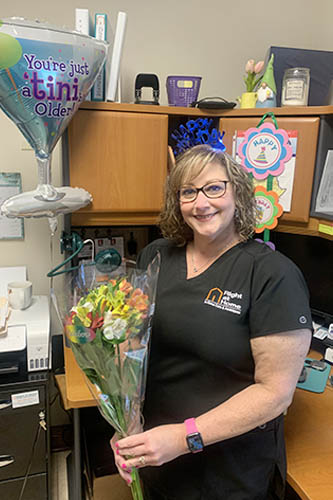 Birthday Celebration for Caregiver Sharon Welch