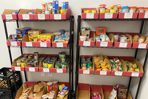 Northshore Food Bank Shelves