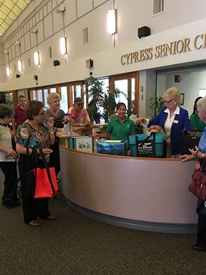 Cypress Senior Resource Fair and Right at Home tote bag raffle