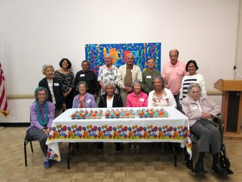 Birthday Cupcakes at Cypress Senior Center