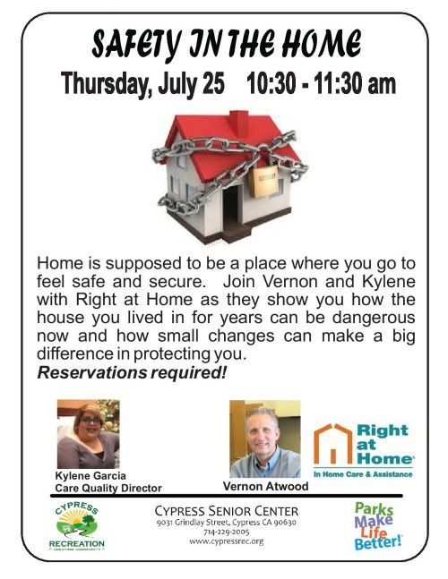 Safety in the House event flyer