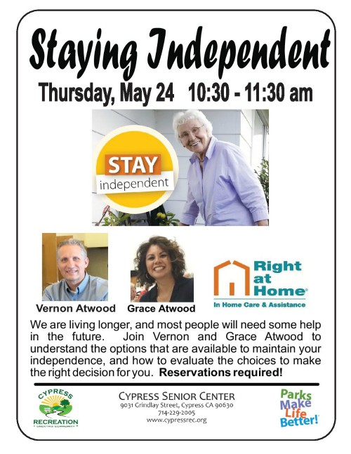 Staying Independent Program at Cypress Senior Center