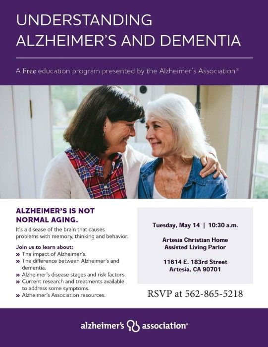 Understanding Alzheimer's and Dementia Flyer 