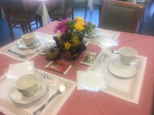 Mother's Day Tea Table Place Settings and Centerpiece Clarksville, TN