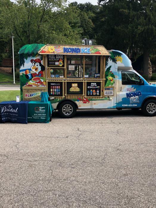 Kona Ice Truck at St. Cabrini Nursing Home from Right at Home Westchester, NY